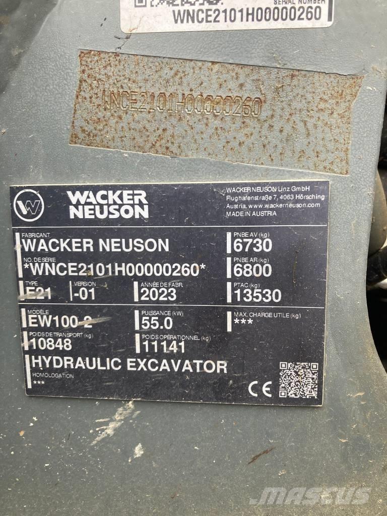Wacker Neuson EW 100 Kolová rýpadla