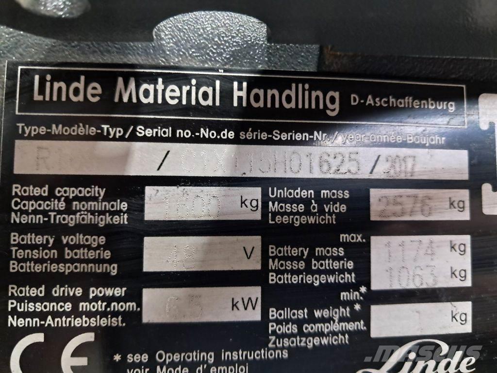 Linde R16S Retraky