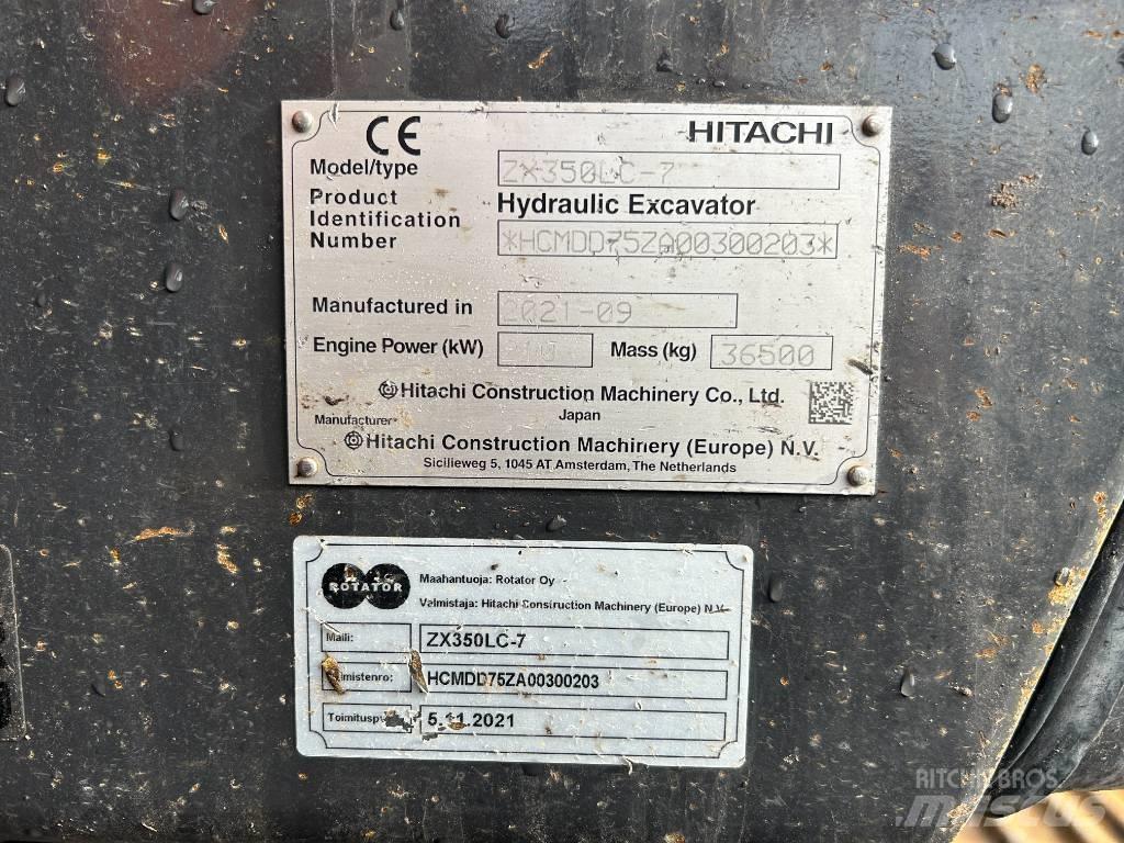 Hitachi ZX350LC-7 Pásová rýpadla
