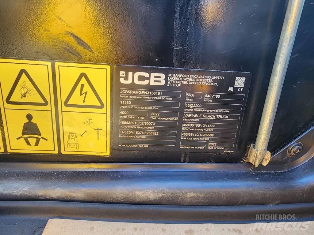 JCB 540-180 Teleskopické manipulátory