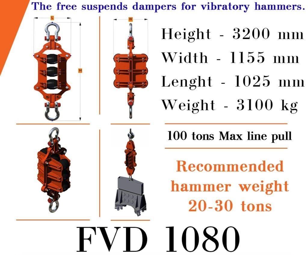  Finaros FVD 1080 Hydraulická beranidla na zatloukání pilotů