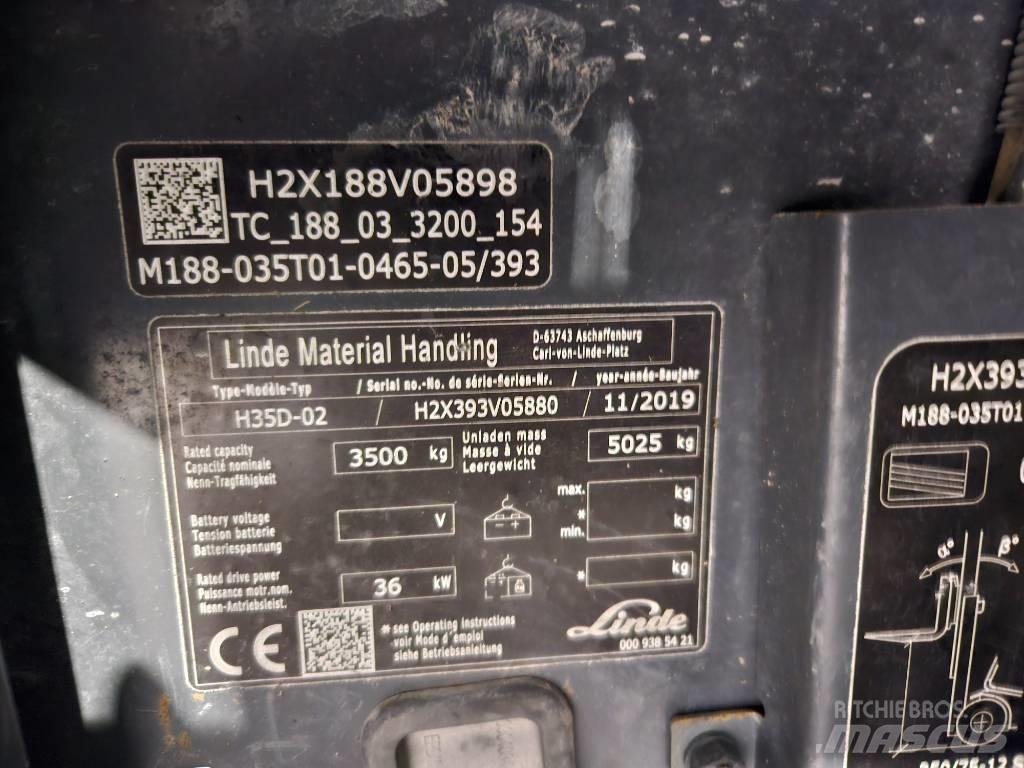Linde H35D Dieselové vozíky