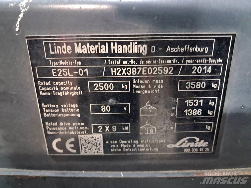 Linde E25L-01 Akumulátorové vozíky