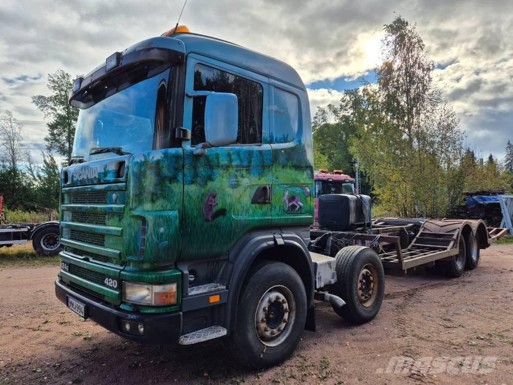 Scania R 124 Nákladní automobily pro přepravu lesních strojů