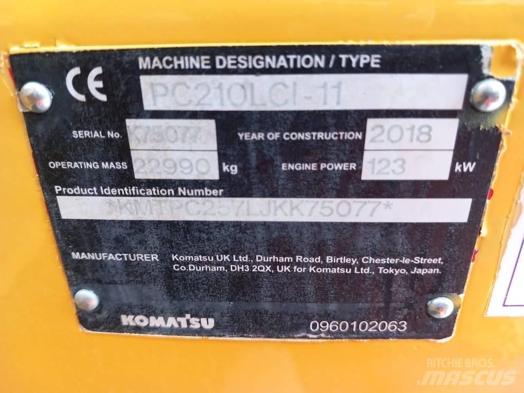 Komatsu PC210LCI-11 Pásová rýpadla