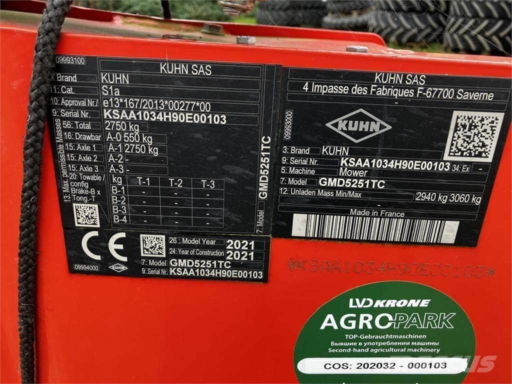 Kuhn GMD5251TC Žací stroje