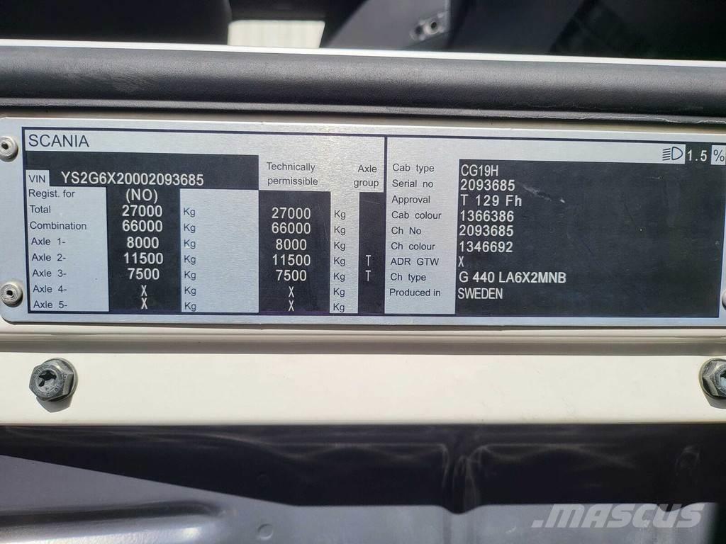 Scania G440 6X2 Tahače