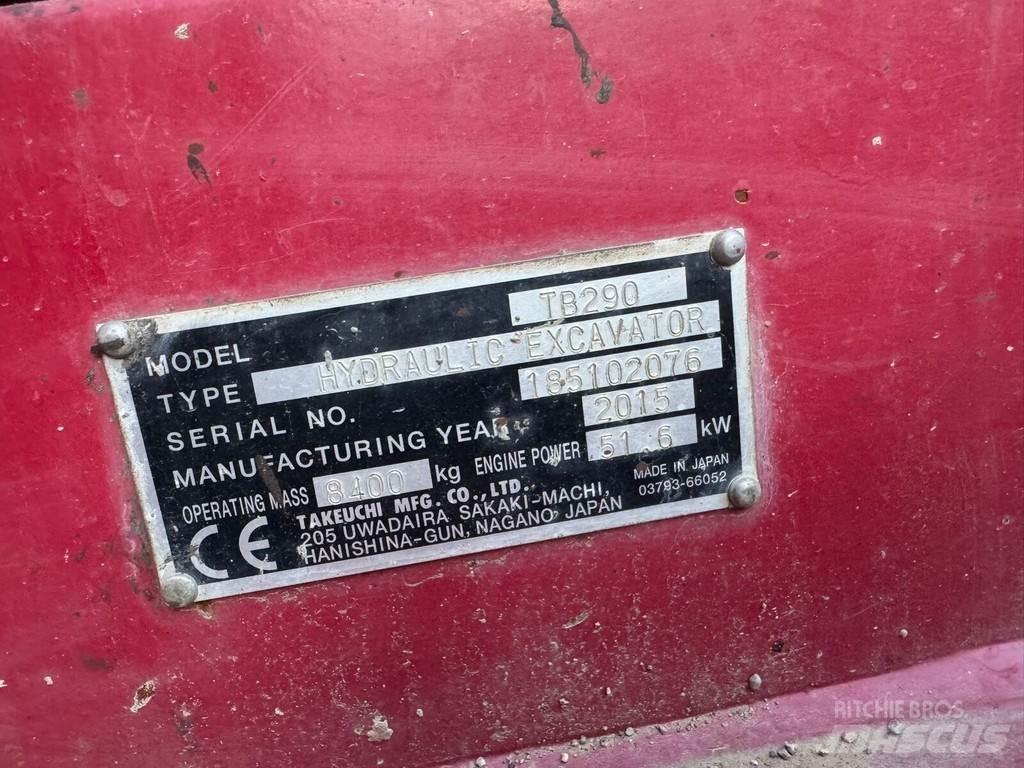 Takeuchi TB 290 Pásová rýpadla