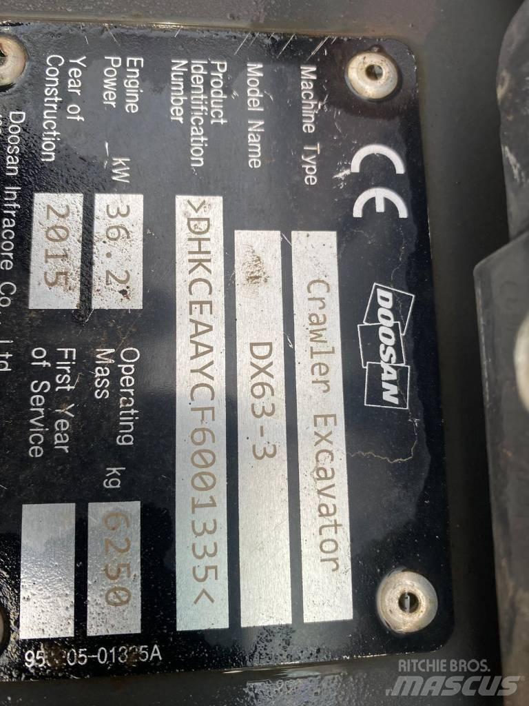 Doosan DX 63-3 Mini rýpadla < 7t