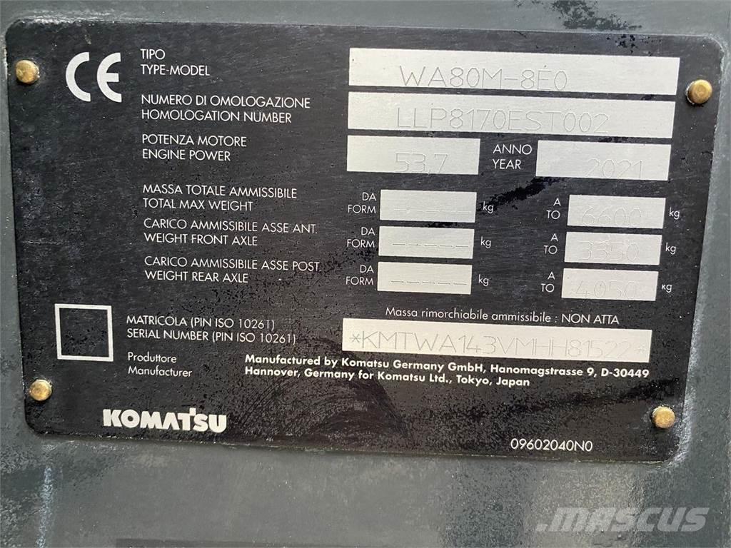 Komatsu WA80M-8EO Víceúčelové nakladače