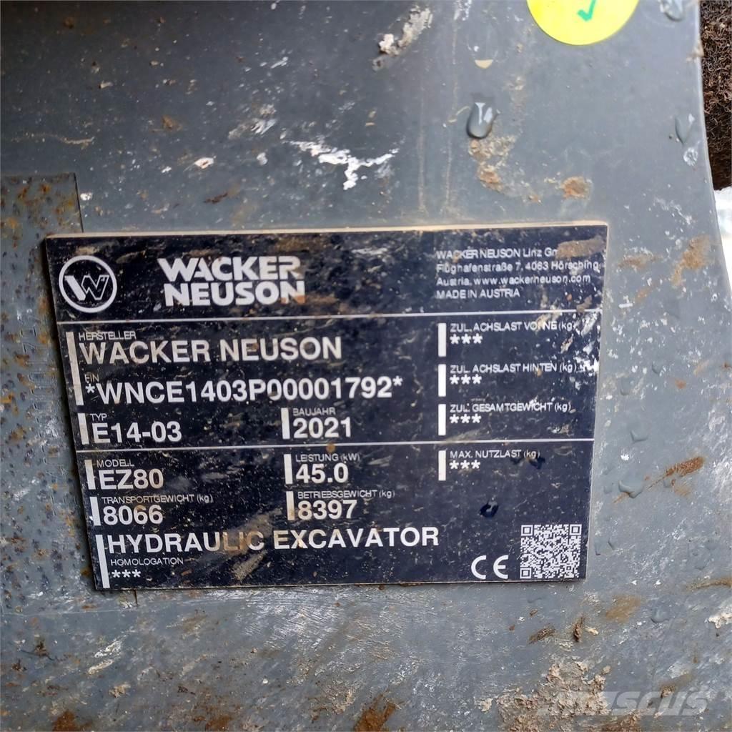 Wacker Neuson EZ80 Pásová rýpadla