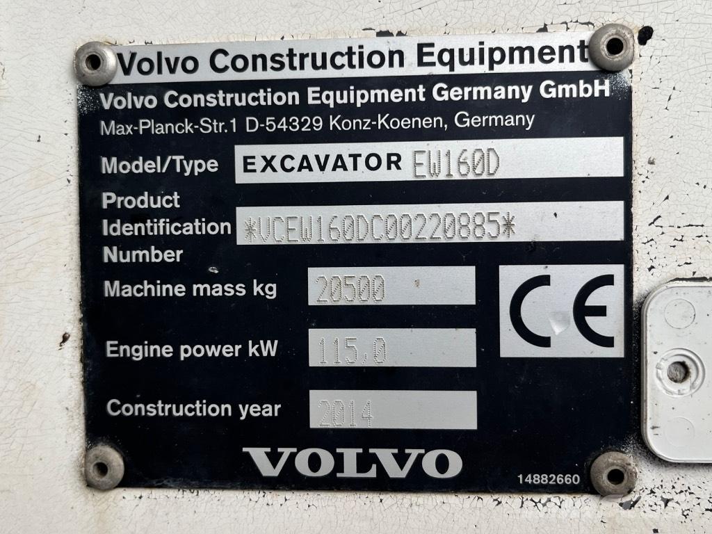 Volvo EW 160 D Kolová rýpadla