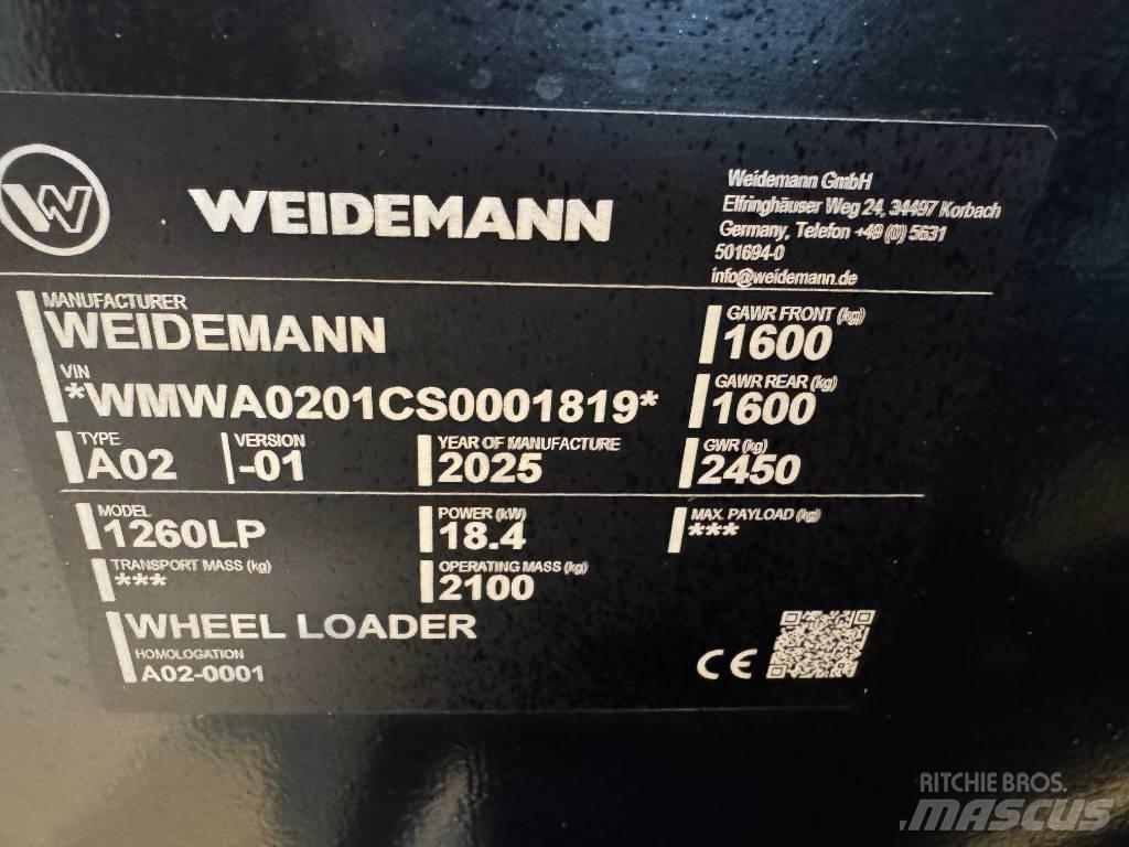 Weidemann 1260 LP Víceúčelové nakladače