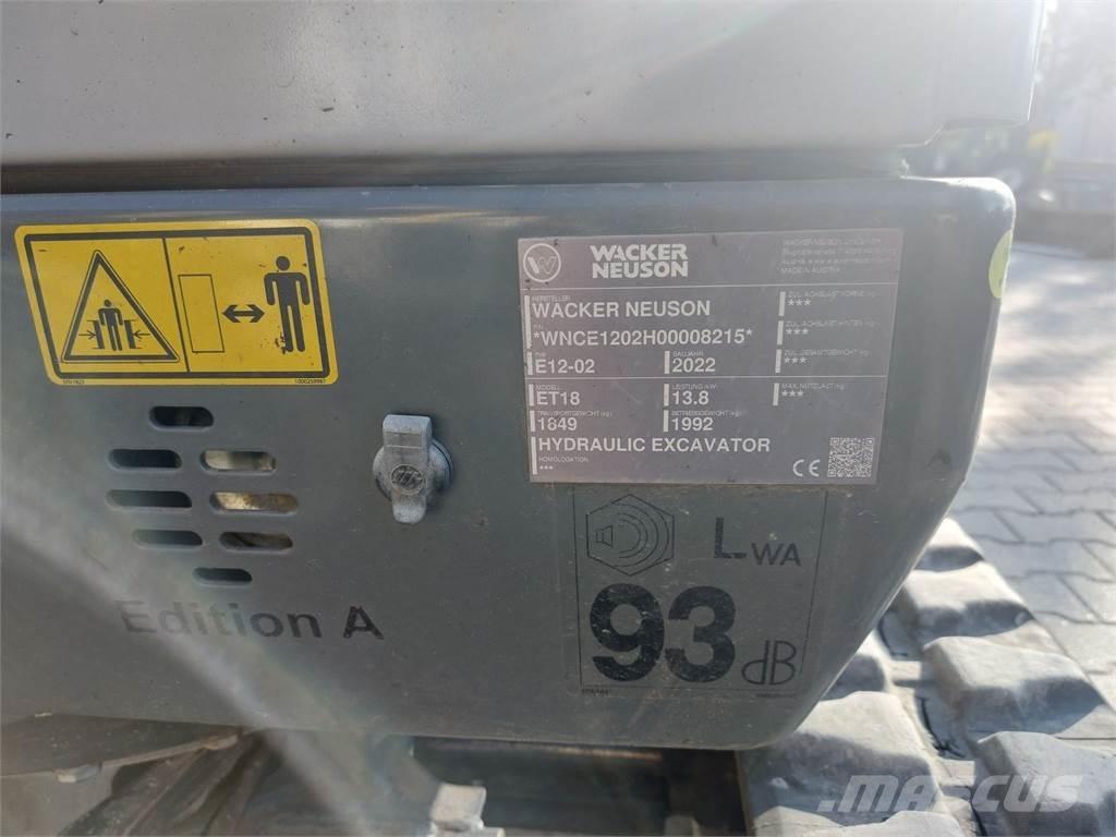 Wacker Neuson ET18 Pásová rýpadla