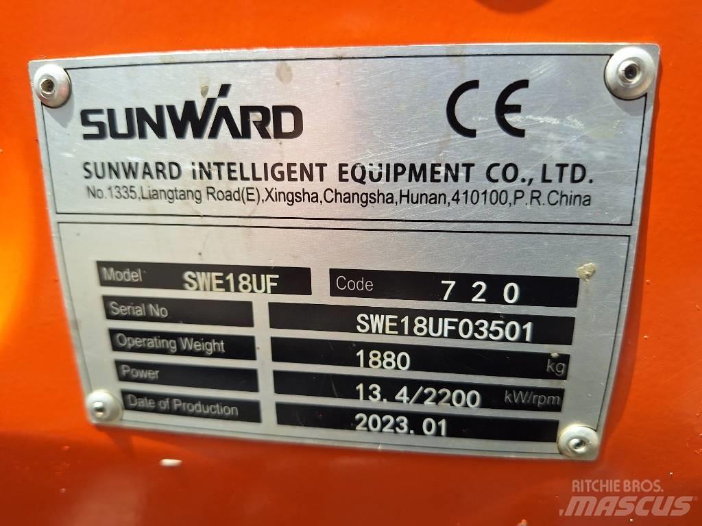 Sunward SWE 18 UF Mini rýpadla < 7t