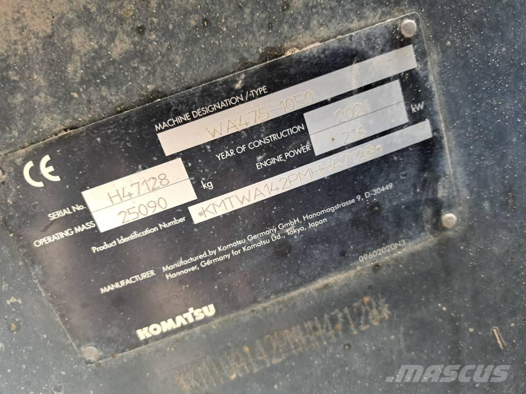 Komatsu WA475-10E0 Kolové nakladače