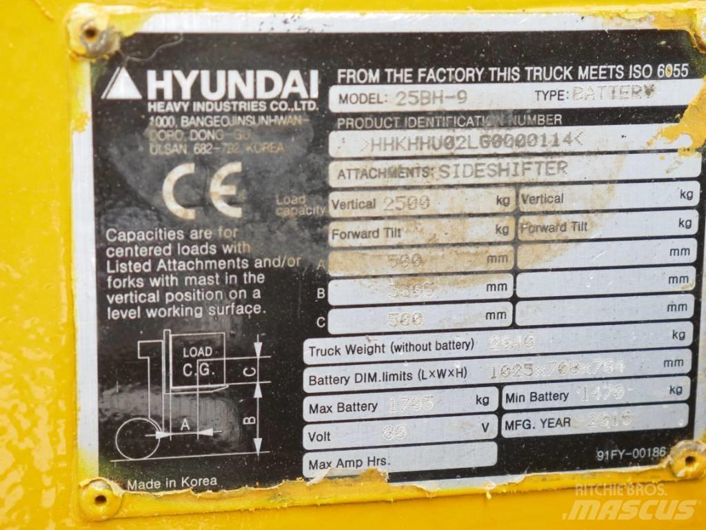 Hyundai 25 BH-9 Akumulátorové vozíky