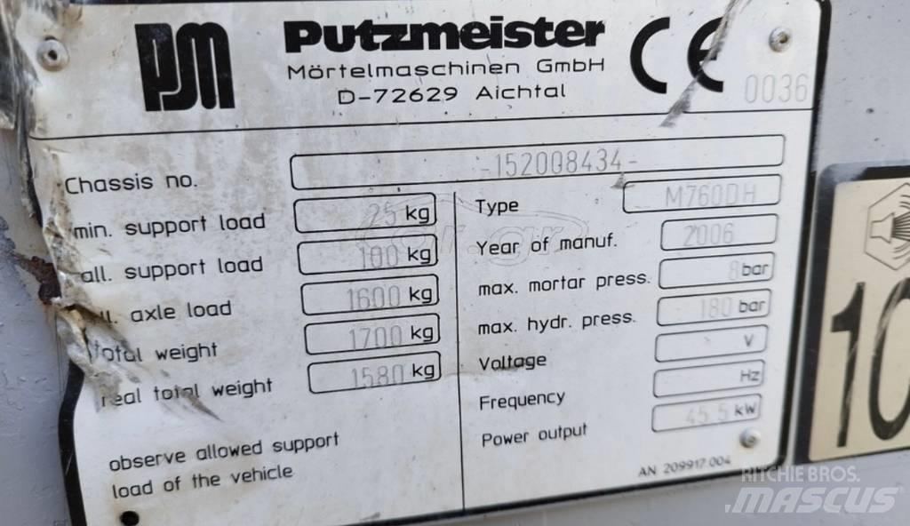 Putzmeister 760 Čerpadla na potěry