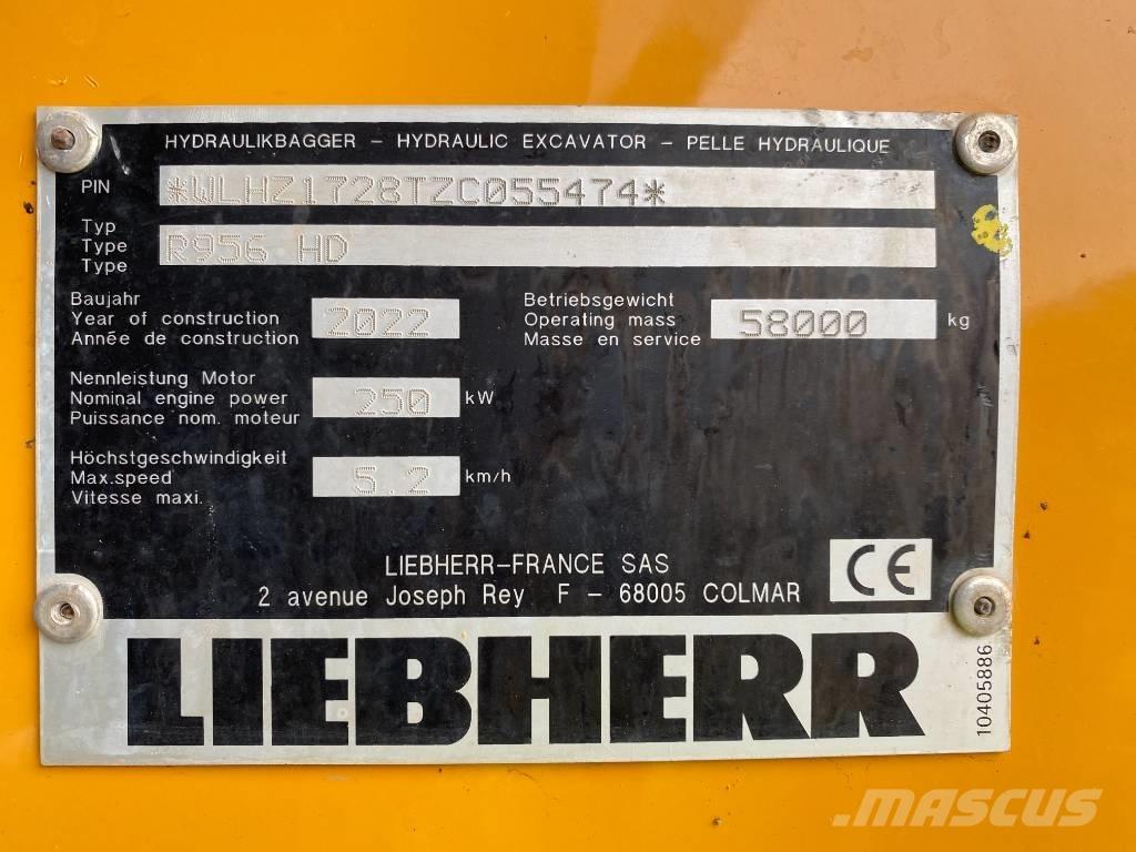 Liebherr R 956 HD Pásová rýpadla