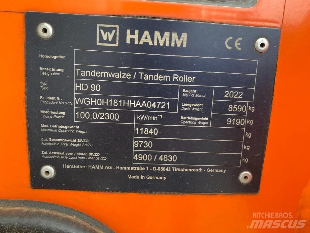 Hamm HD 90 Tandemové válce