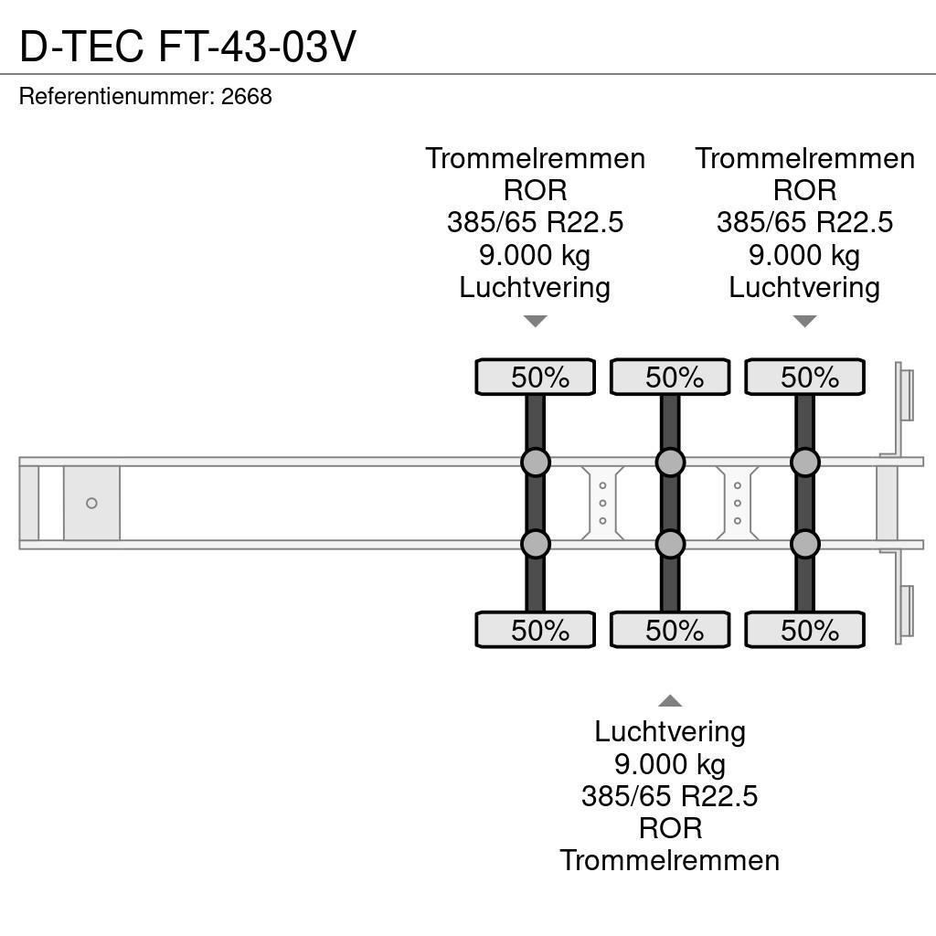D-tec FT-43-03V Skeletové návěsy