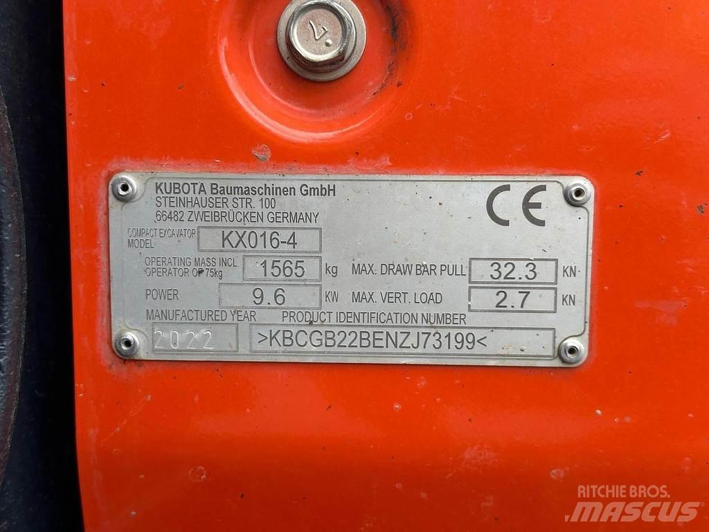 Kubota KX016-4 Mini rýpadla < 7t