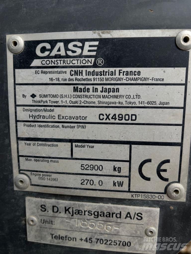 CASE CX 490 D Pásová rýpadla