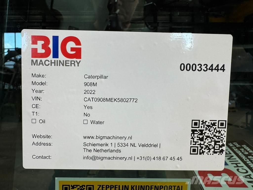 CAT 908M Kolové nakladače