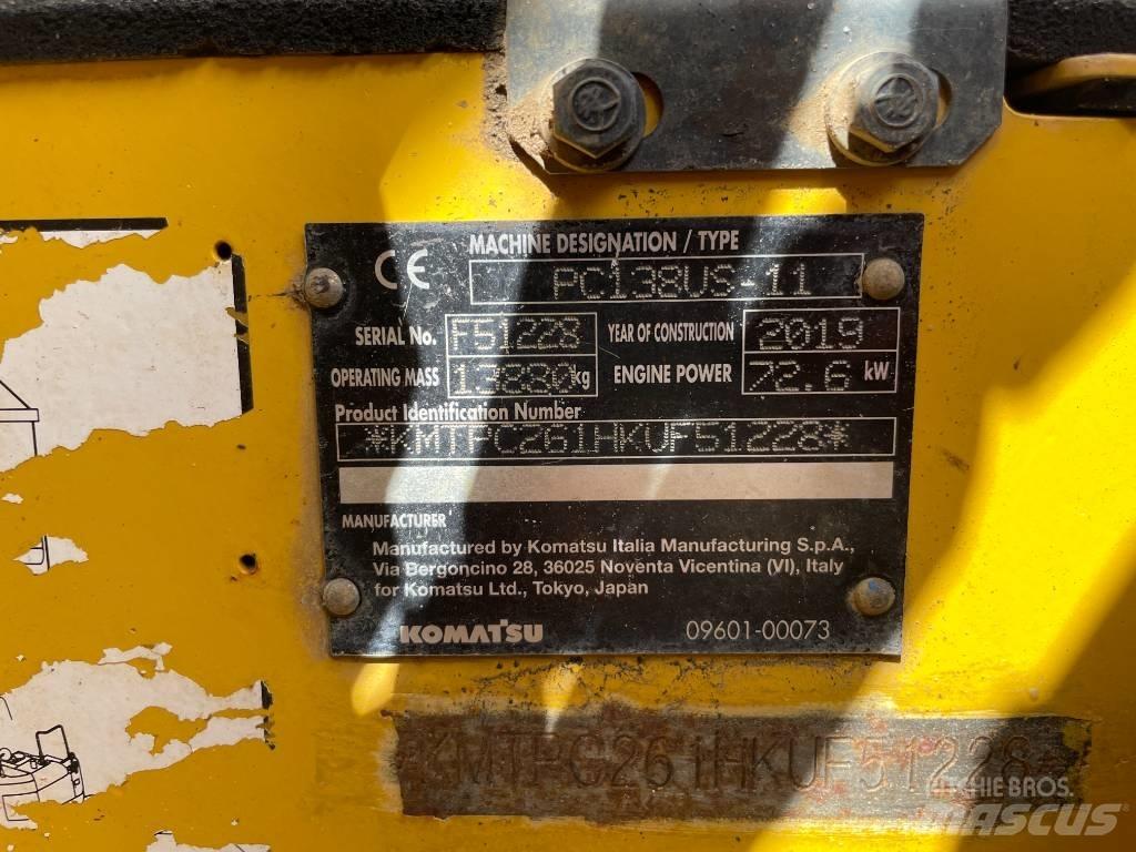 Komatsu PC 138 US-11 Pásová rýpadla