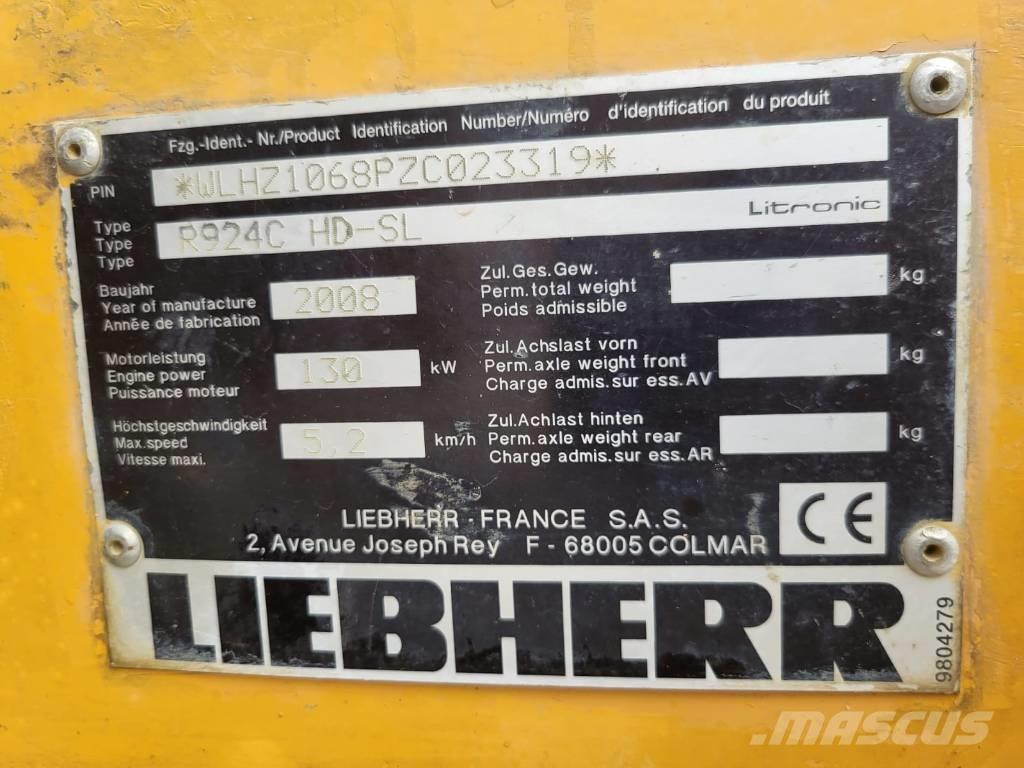 Liebherr R924 C SL Pásová rýpadla