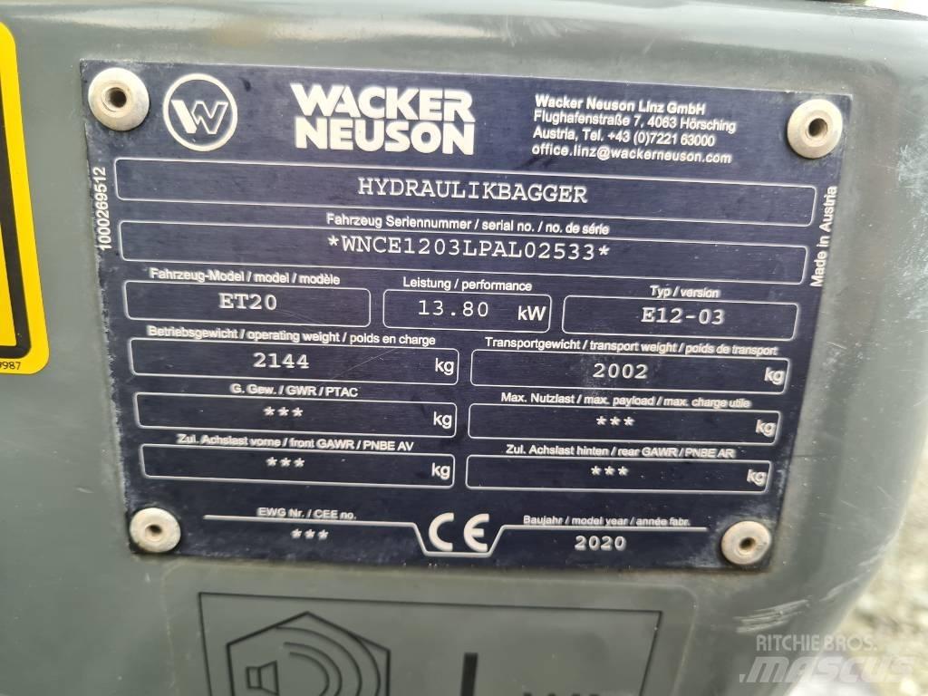 Wacker Neuson ET20 Pásová rýpadla