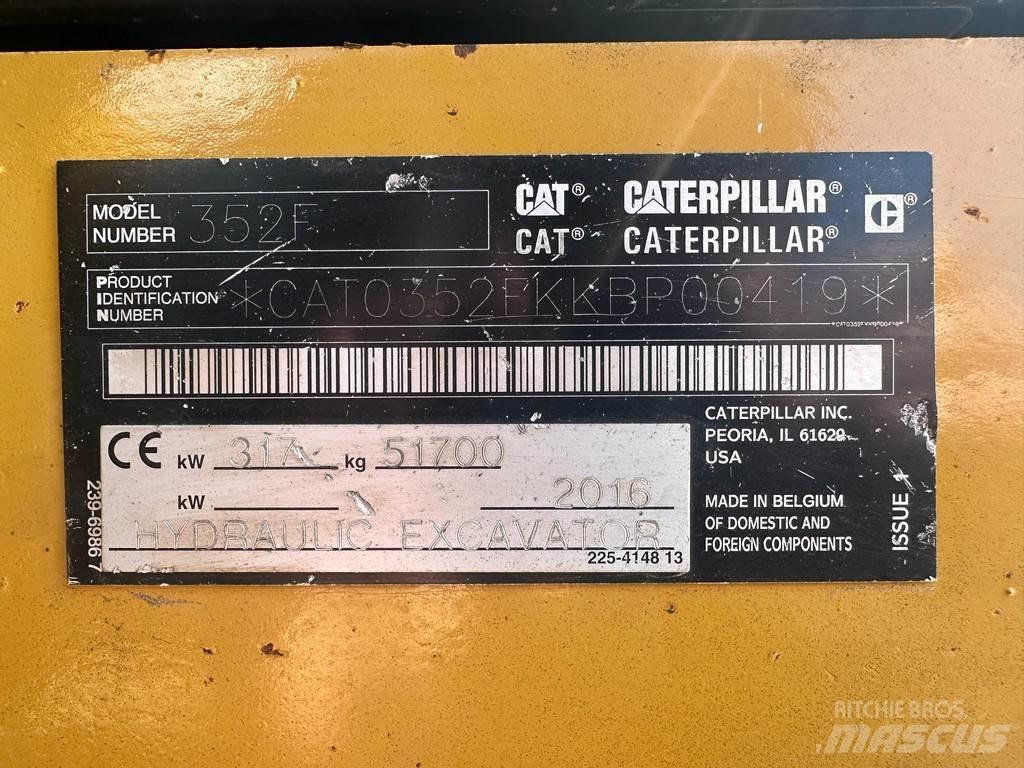 CAT 352F Pásová rýpadla
