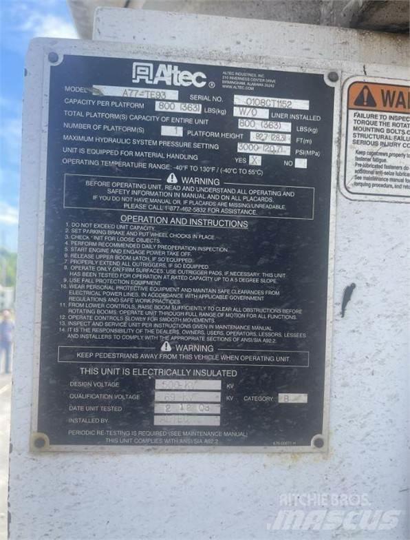 Altec A77TE93 Ostatní zdvihací technika