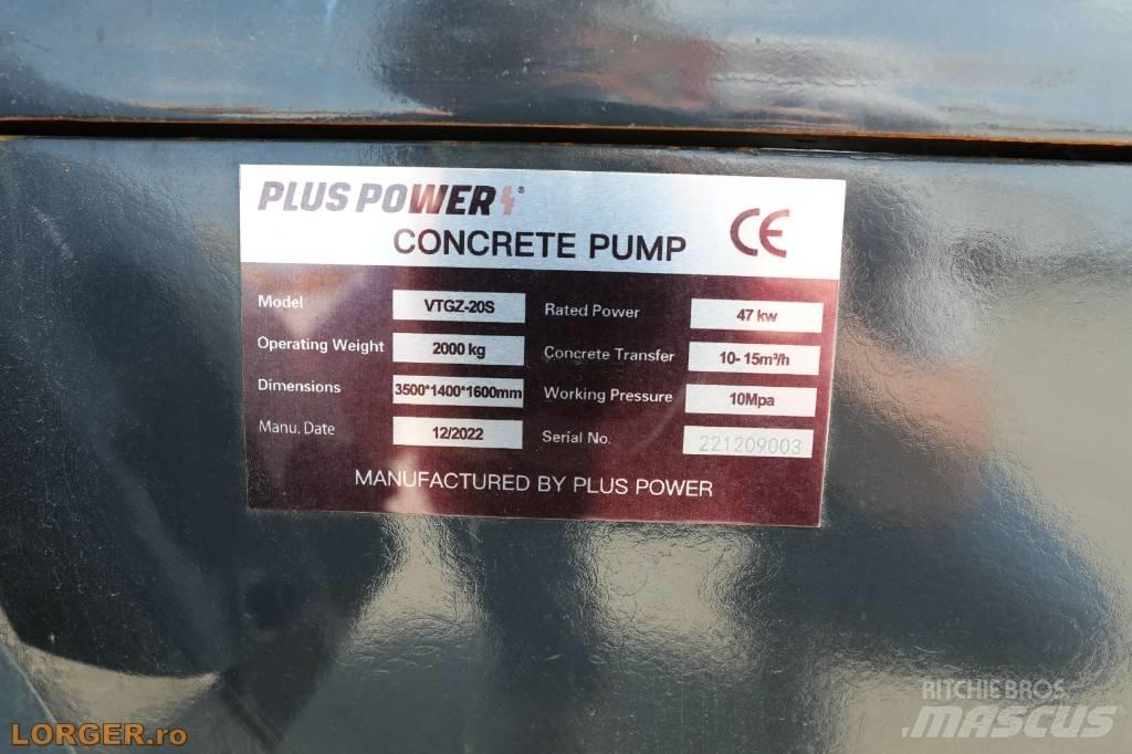 Plus Power VTGZ - 20S Nákladní auta s čerpadly betonu