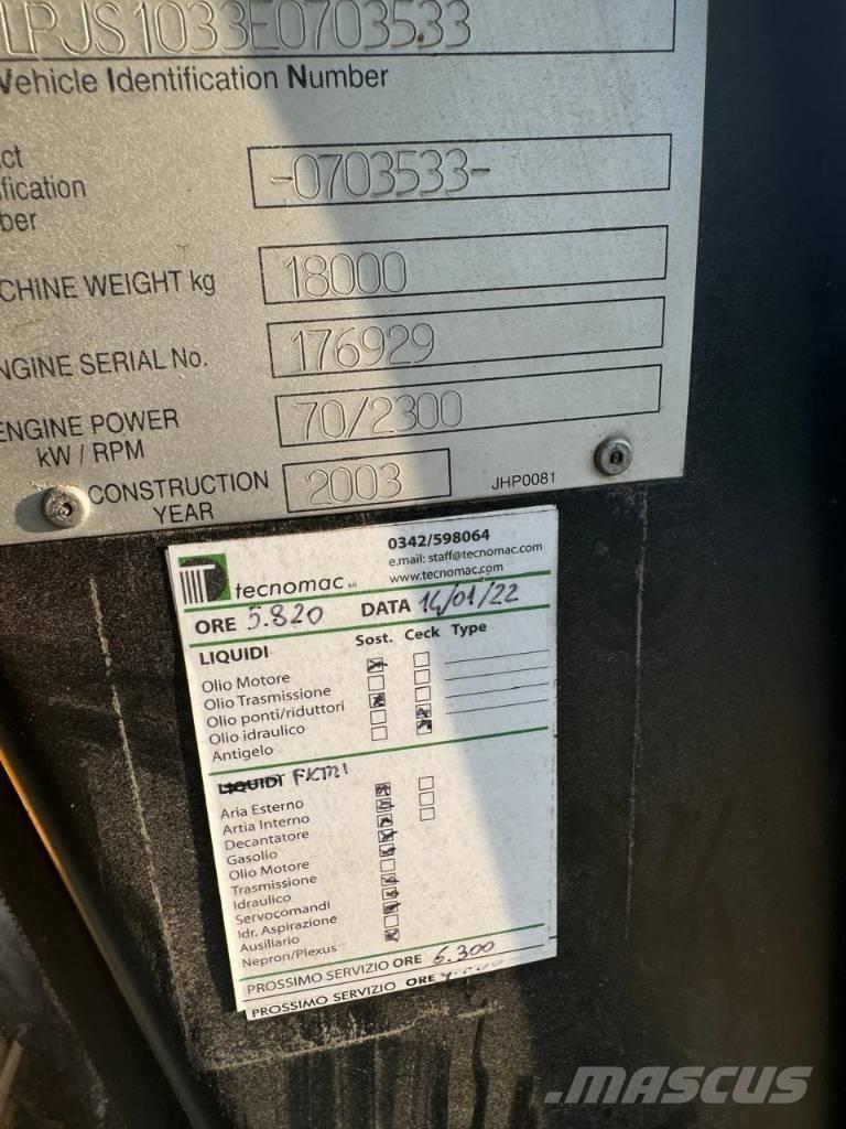 JCB JS 180 Pásová rýpadla