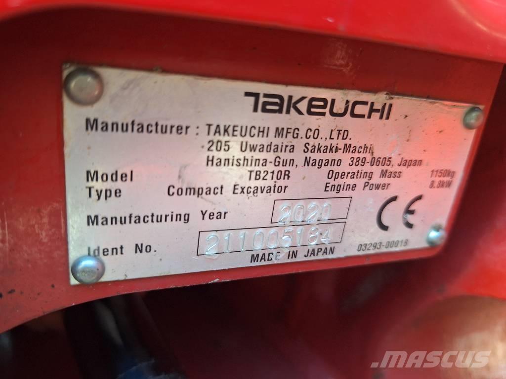 Takeuchi TB 210 R Mini rýpadla < 7t