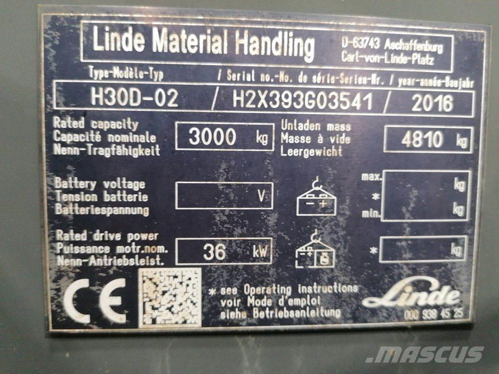 Linde H30D-02 Dieselové vozíky
