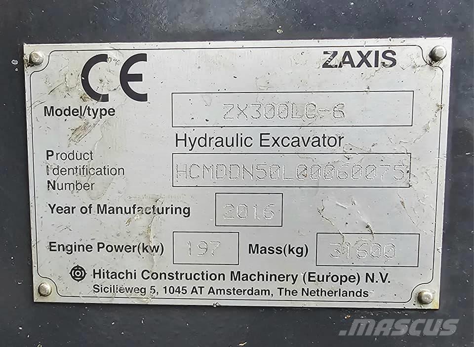 Hitachi ZX 300 LC-6 Pásová rýpadla