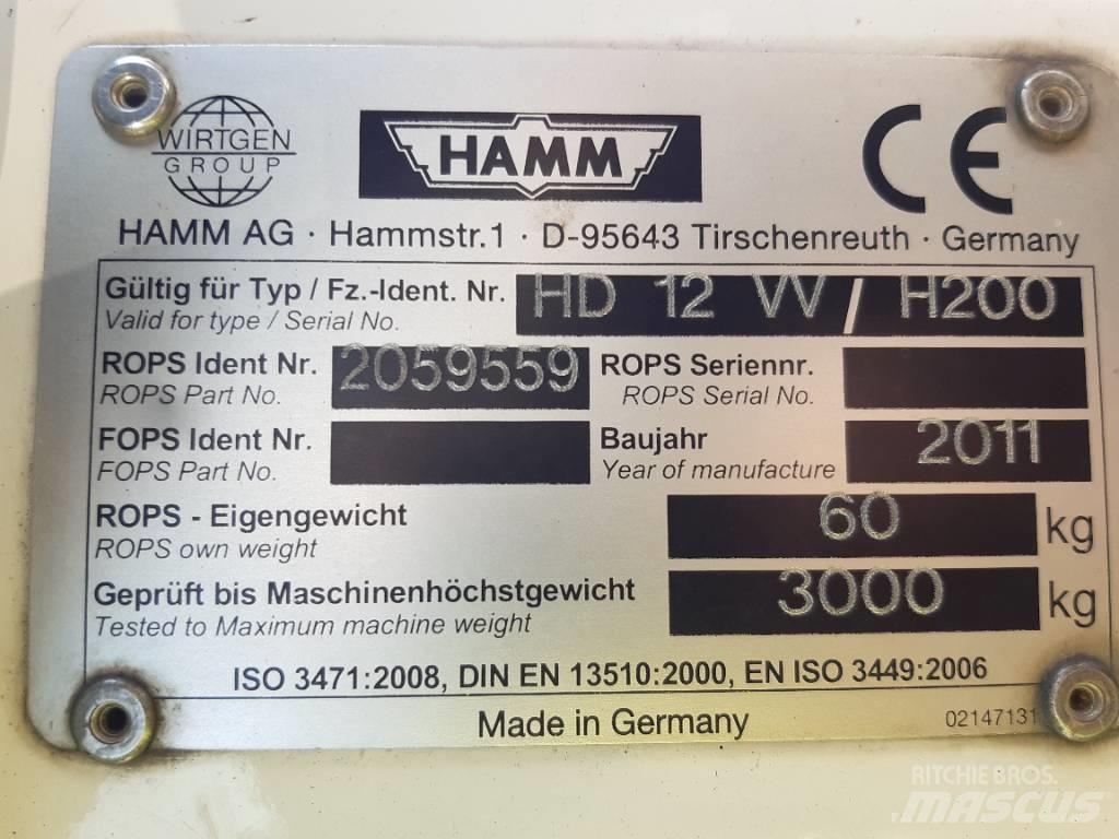 Hamm HD 12 VV Tandemové válce