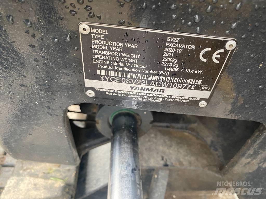 Yanmar SV 22 Mini rýpadla < 7t