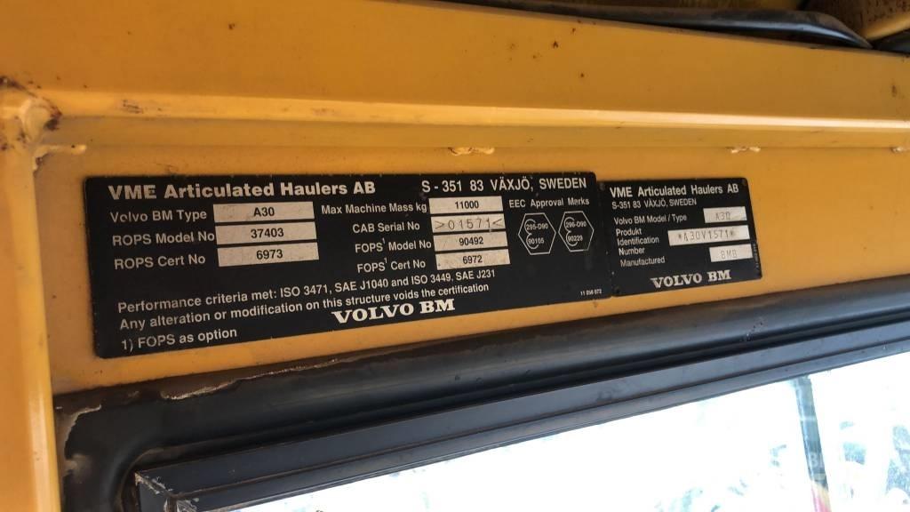 Volvo A 30 Kloubové dempry