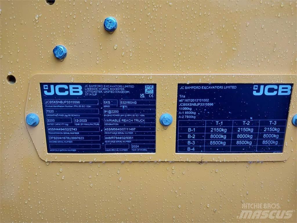 JCB 532-60 AGRI Teleskopické manipulátory