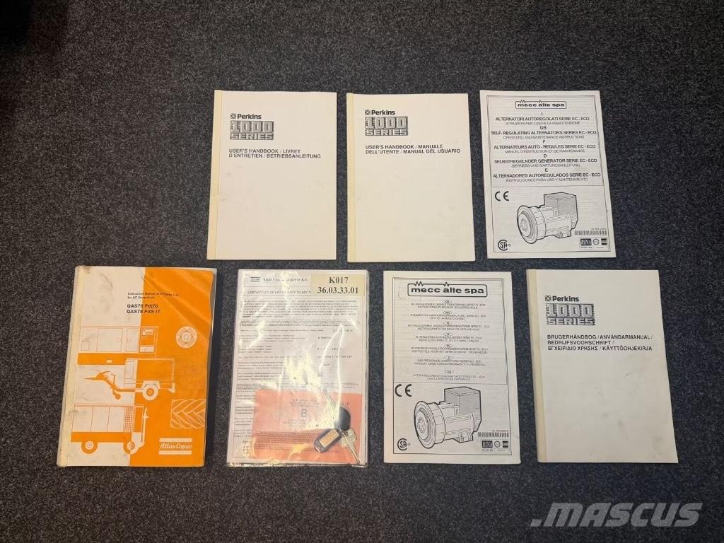 Atlas Copco QAS 78 Naftové generátory