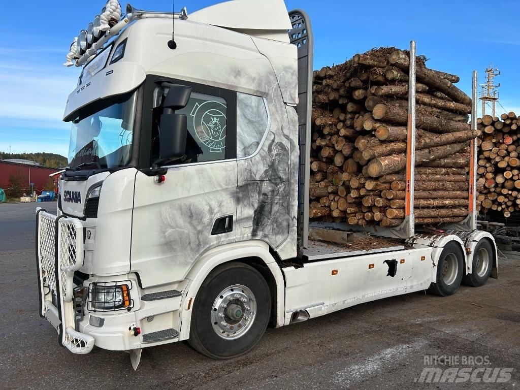 Scania R 650 Vozy na přepravu kmenů
