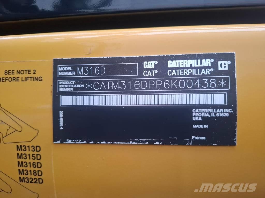CAT M 316 D Kolová rýpadla
