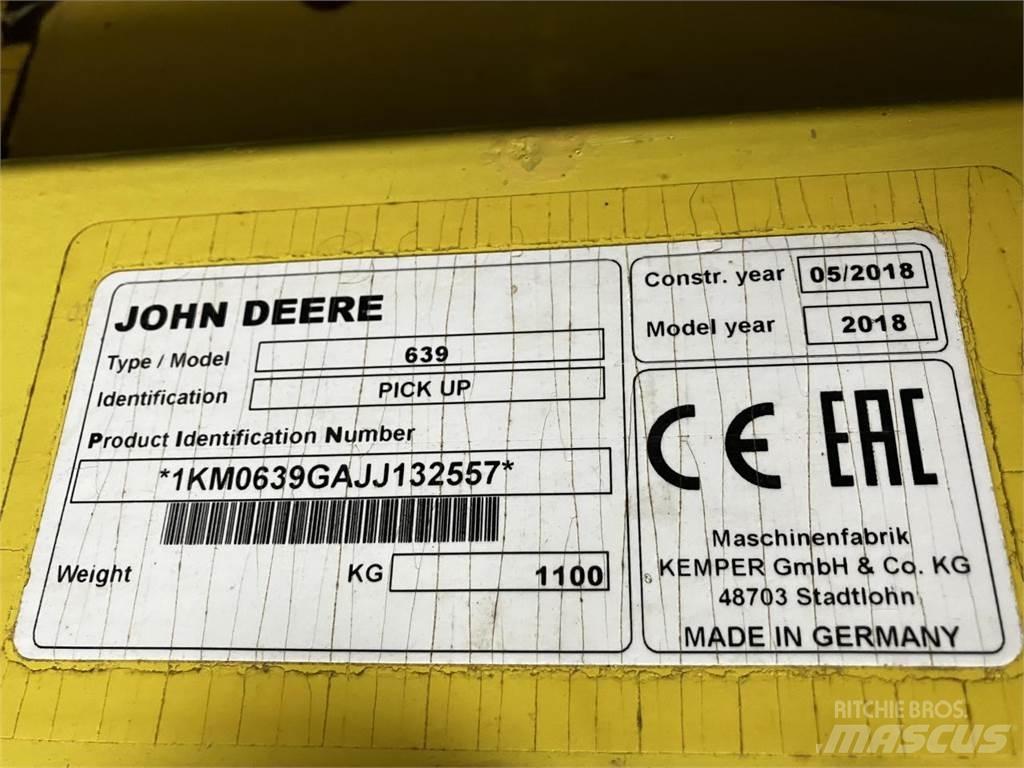 John Deere 639 Příslušenství a náhradní díly ke kombajnům