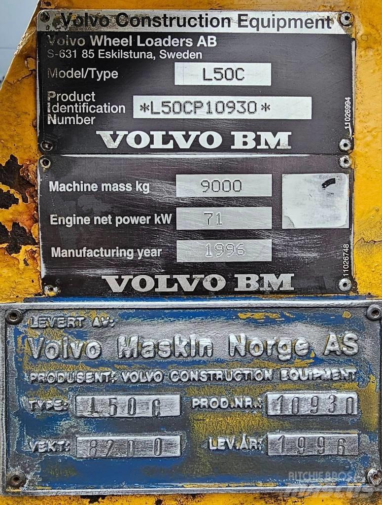 Volvo L 50 C Kolové nakladače