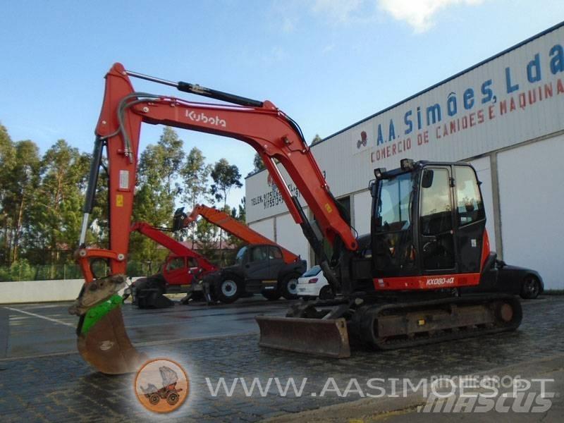 Kubota KX 080-4 Midi rýpadla 7t - 12t