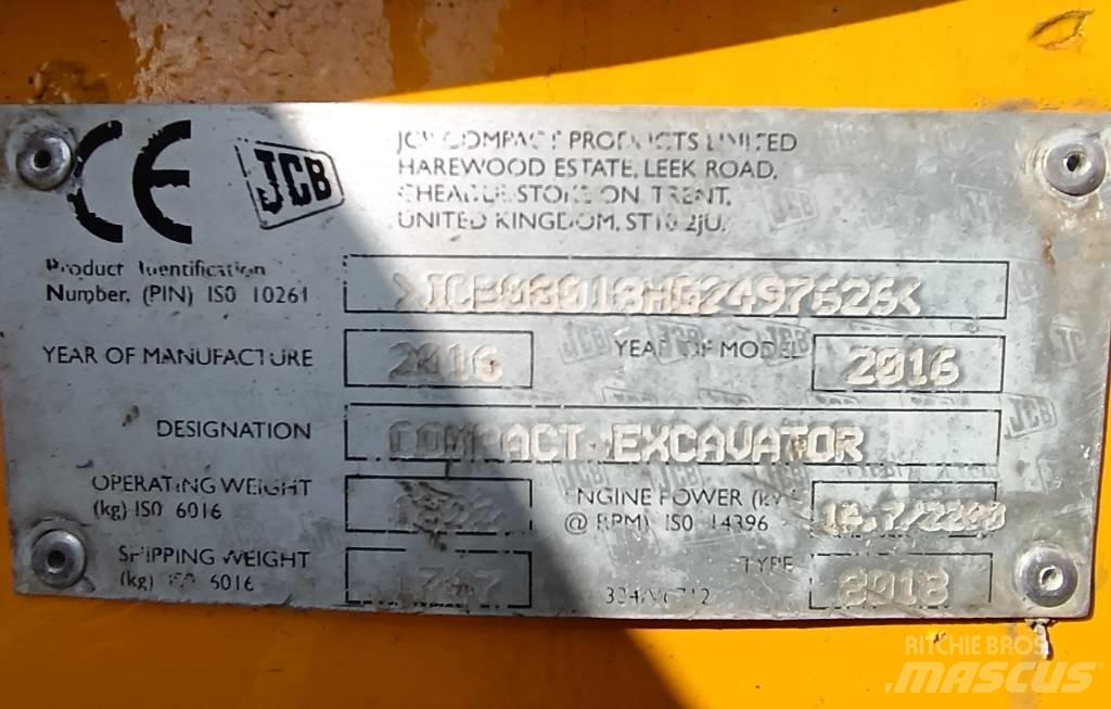 JCB 8018 CTS Mini rýpadla < 7t