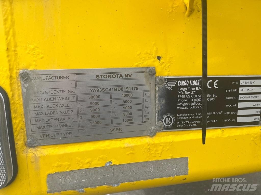 STOKOTA CargoFloor Návěsy na dřevní štěpku